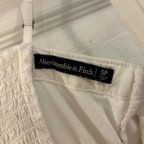 Abercrombie White Mini Dress with Front Tie - Picture 3 of 3